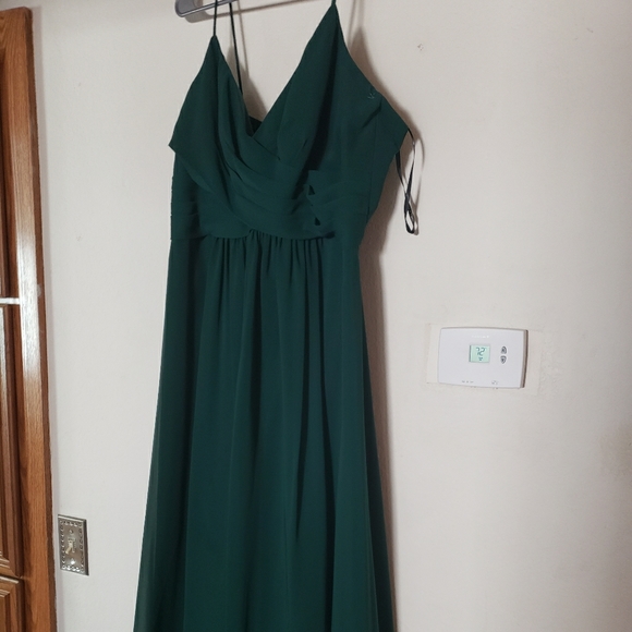 CHIFFON SPAGHETTI STRAP BRIDESMAID